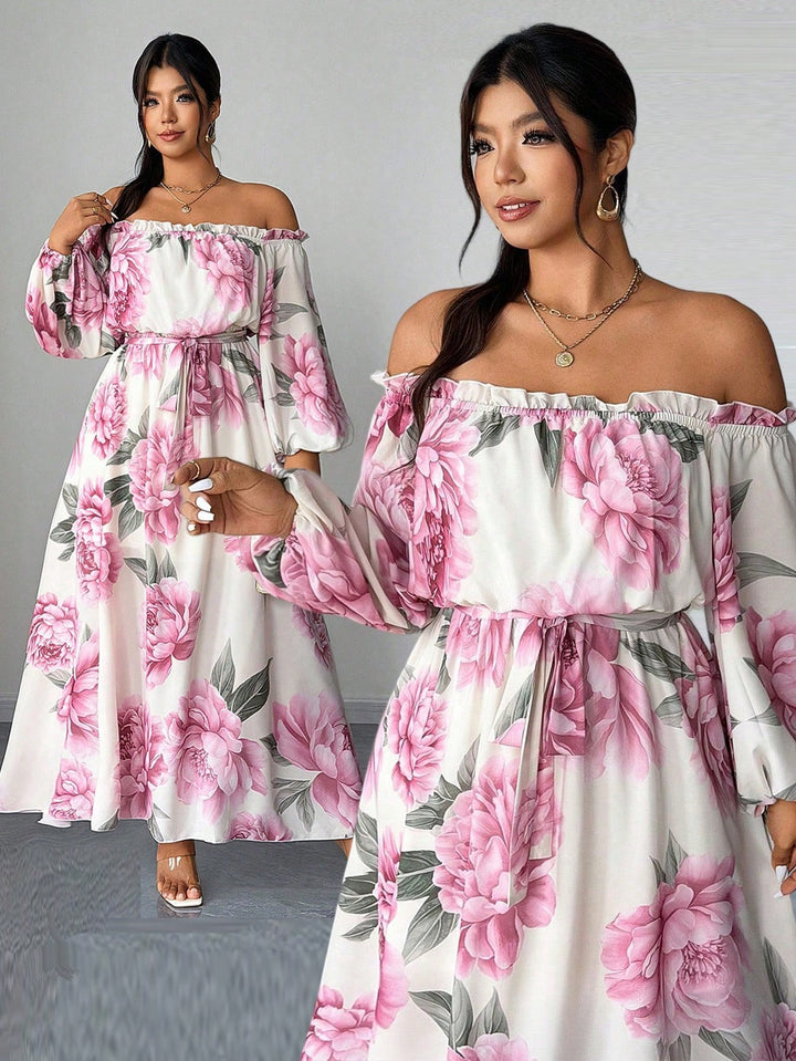 Rochie maxi SHEIN, mix culori