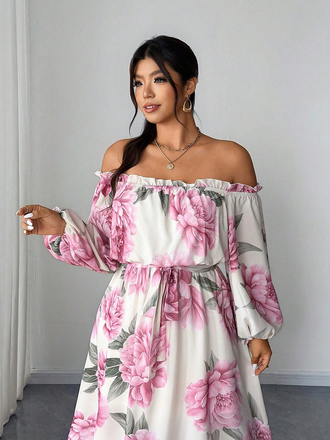 Rochie maxi SHEIN, mix culori