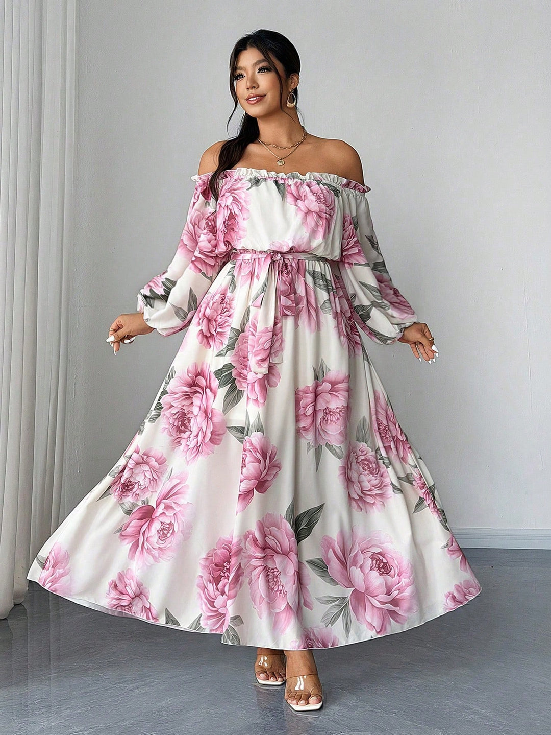 Rochie maxi SHEIN, mix culori