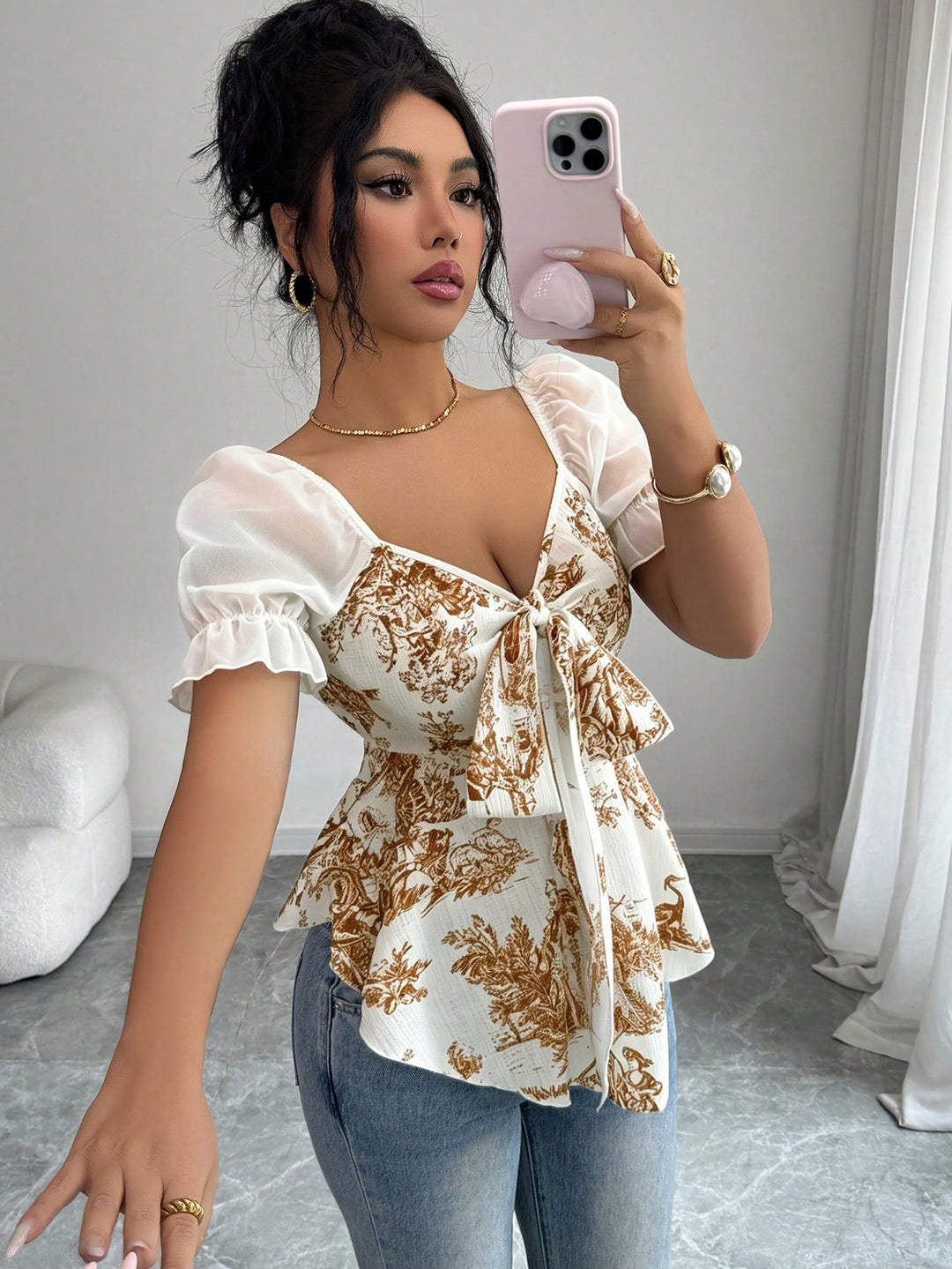 Bluza SHEIN, maro