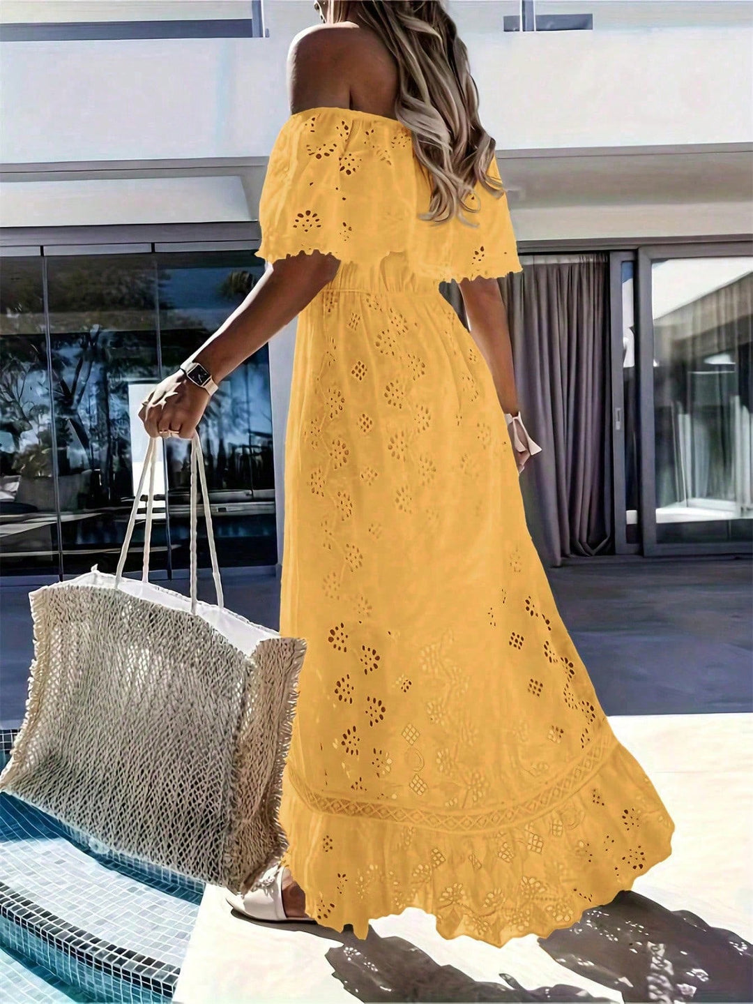 Rochie midi SHEIN, galben