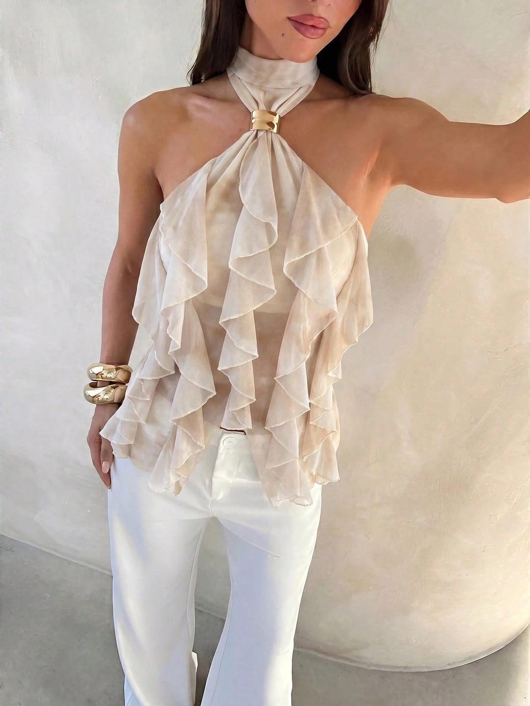 Top SHEIN, crem
