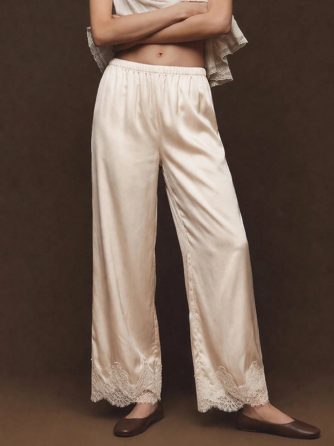 Pantaloni SHEIN, crem