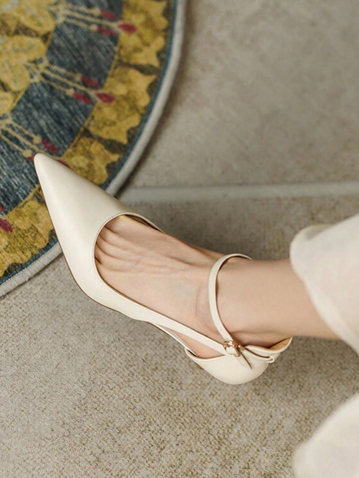 Pantofi cu toc SHEIN, alb