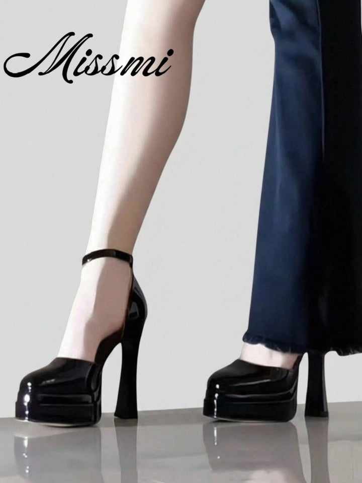 Pantofi cu toc SHEIN, negru