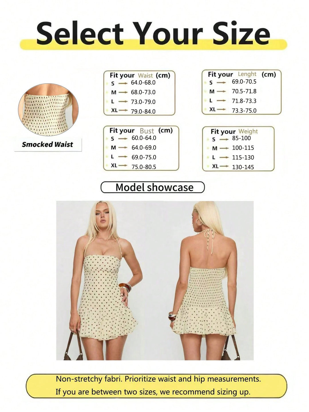 Rochie mini SHEIN, galben