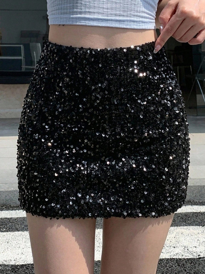 Fustă mini SHEIN, negru