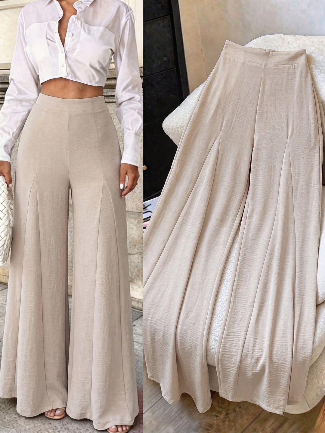 Pantaloni SHEIN, portocaliu