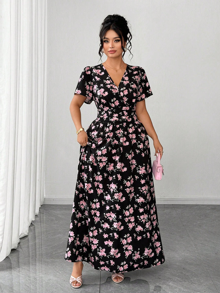 Rochie maxi SHEIN, mix culori