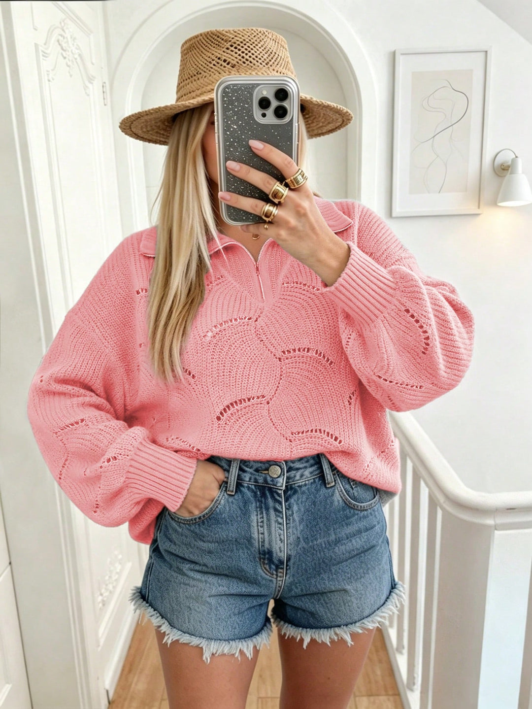 Pulover SHEIN, roz