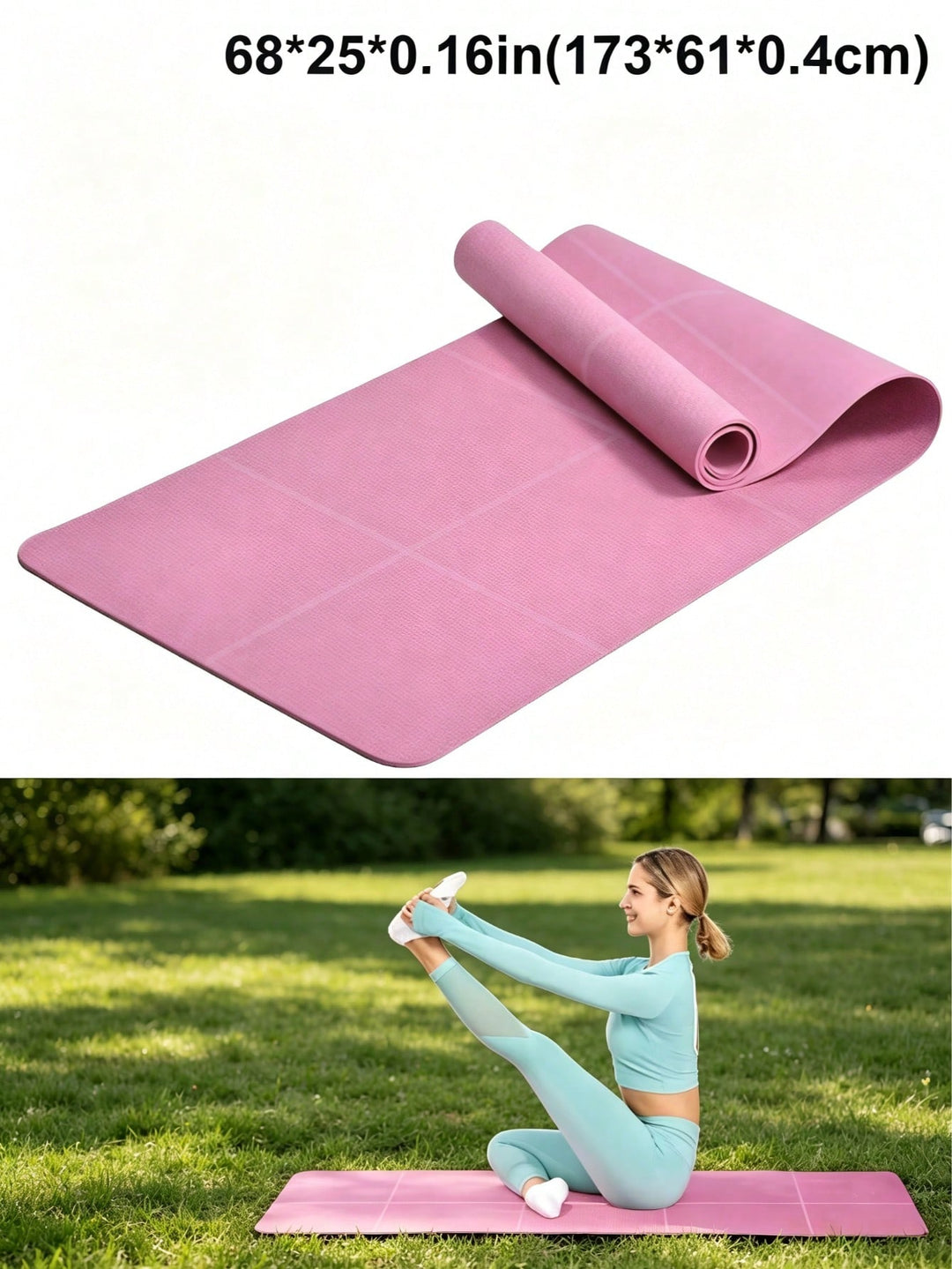 Saltea de yoga SHEIN, roz
