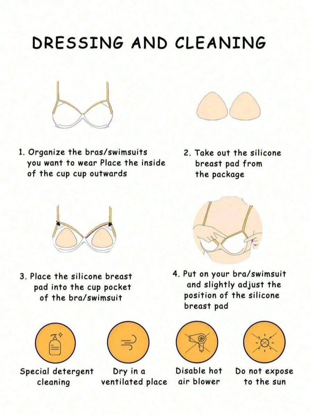 Accesoriu pentru sutien SHEIN, mix culori