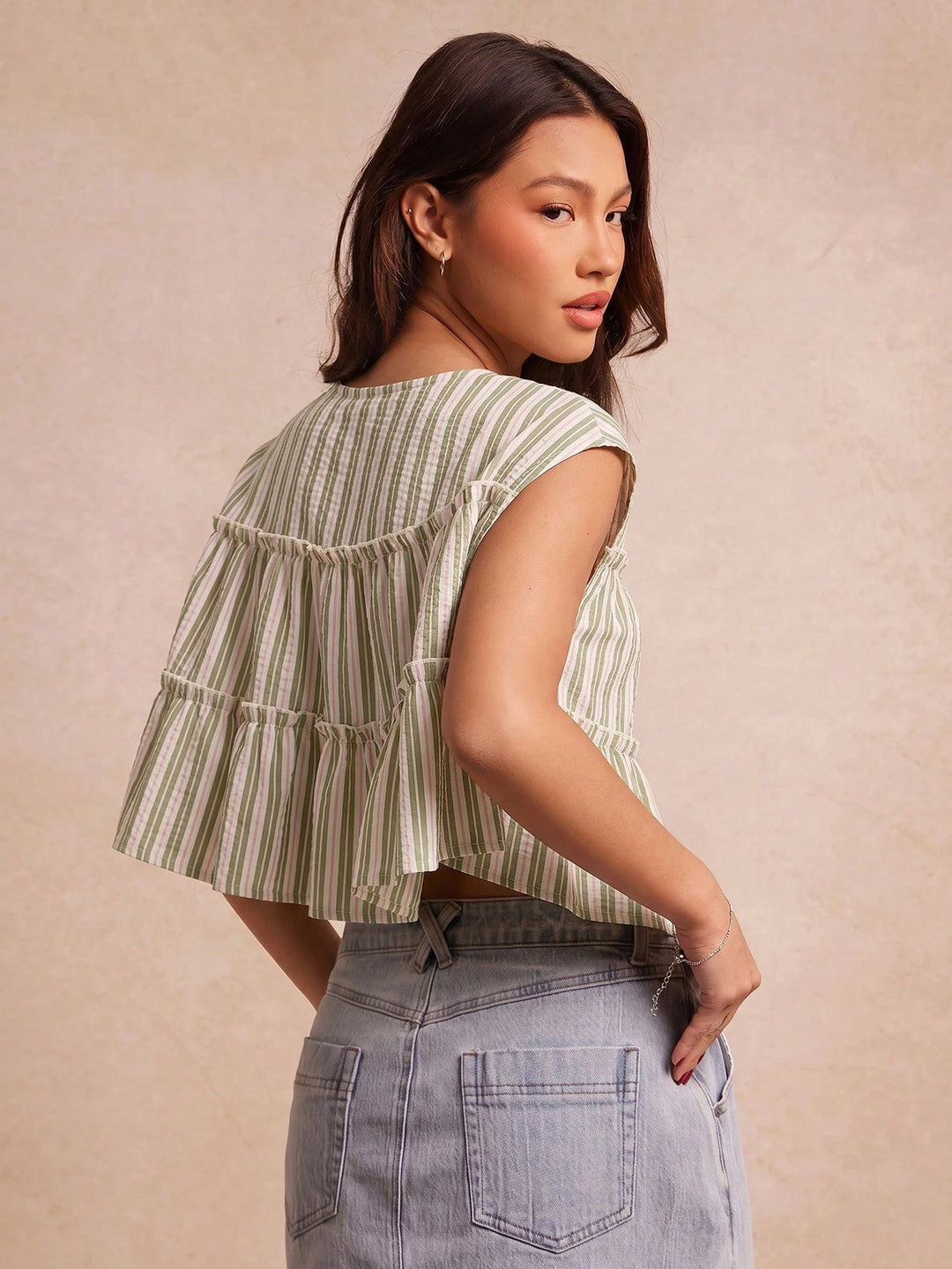 Top SHEIN, verde