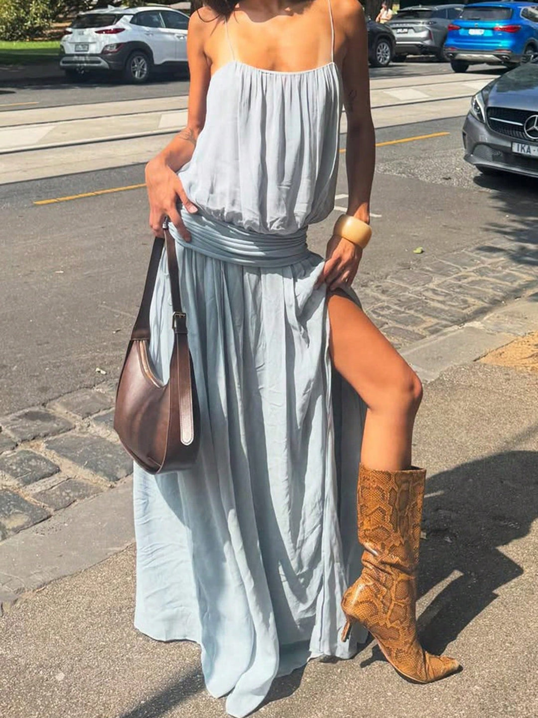Rochie maxi SHEIN, albastru