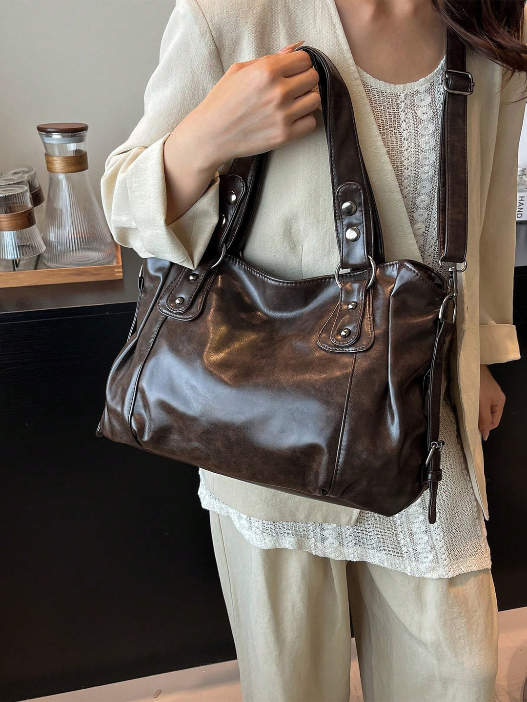 Geantă SHEIN, maro