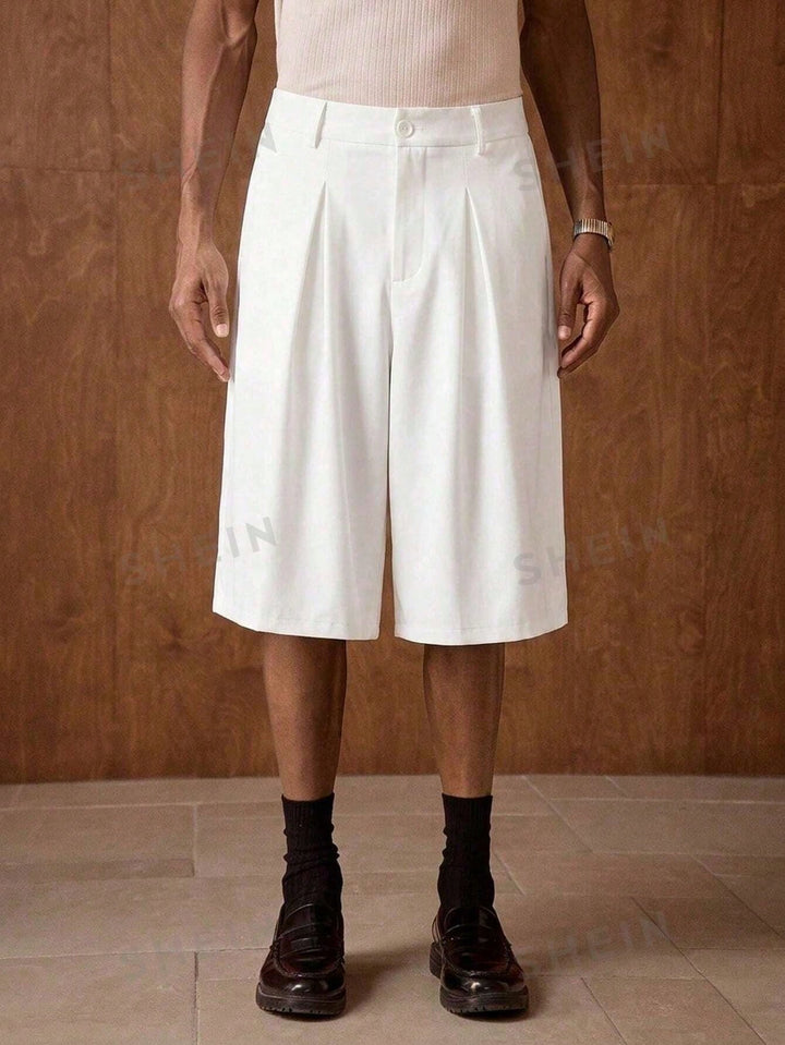 Pantaloni scurți SHEIN, alb