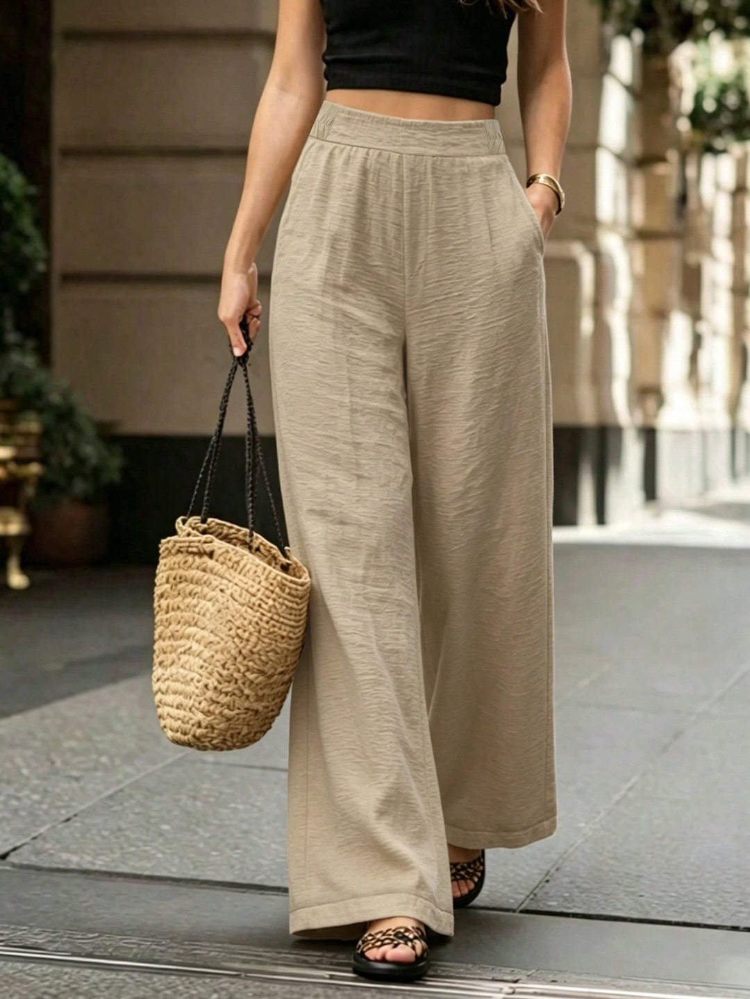 Pantaloni SHEIN, kaki