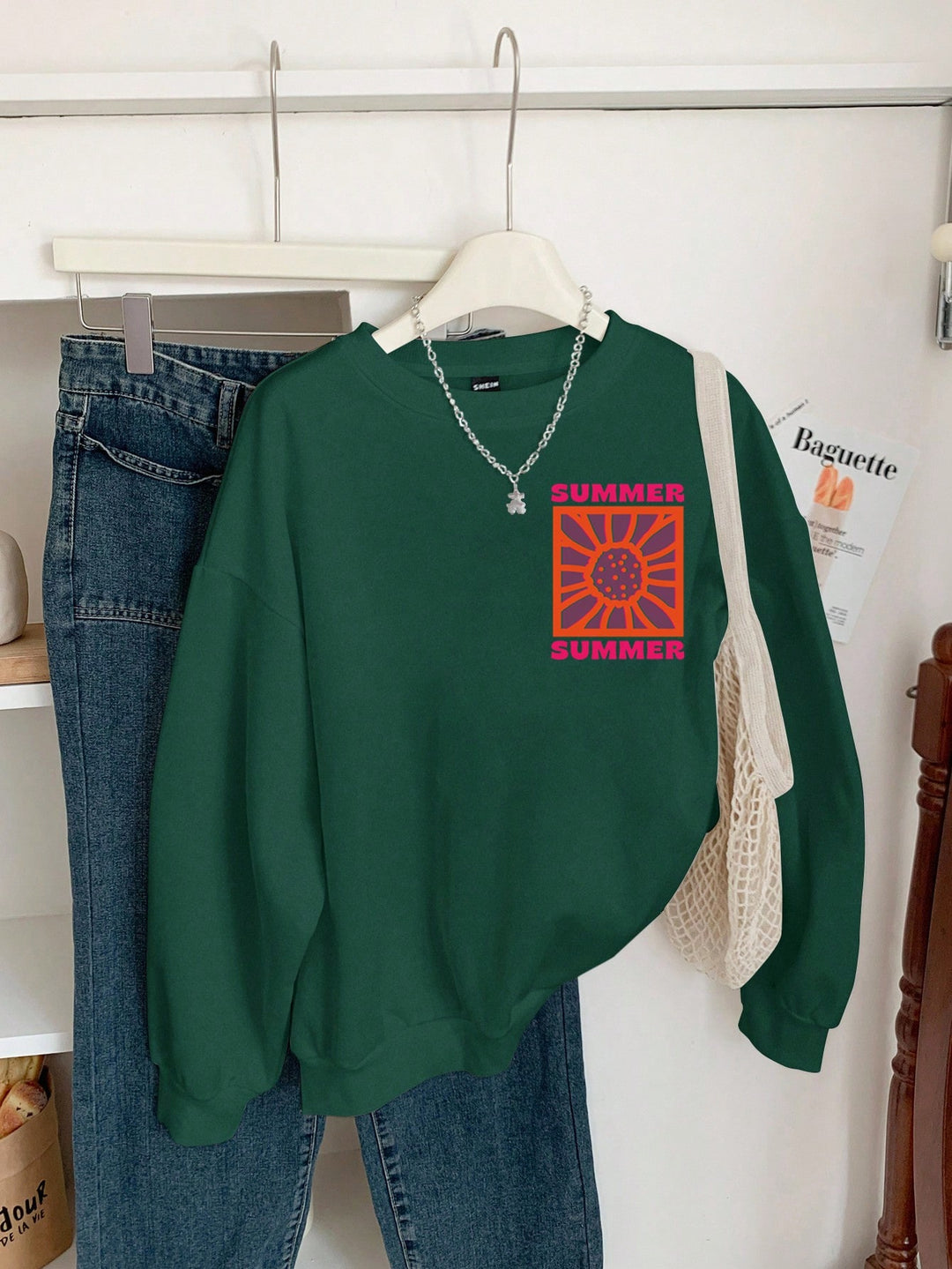 Hanorac SHEIN, verde