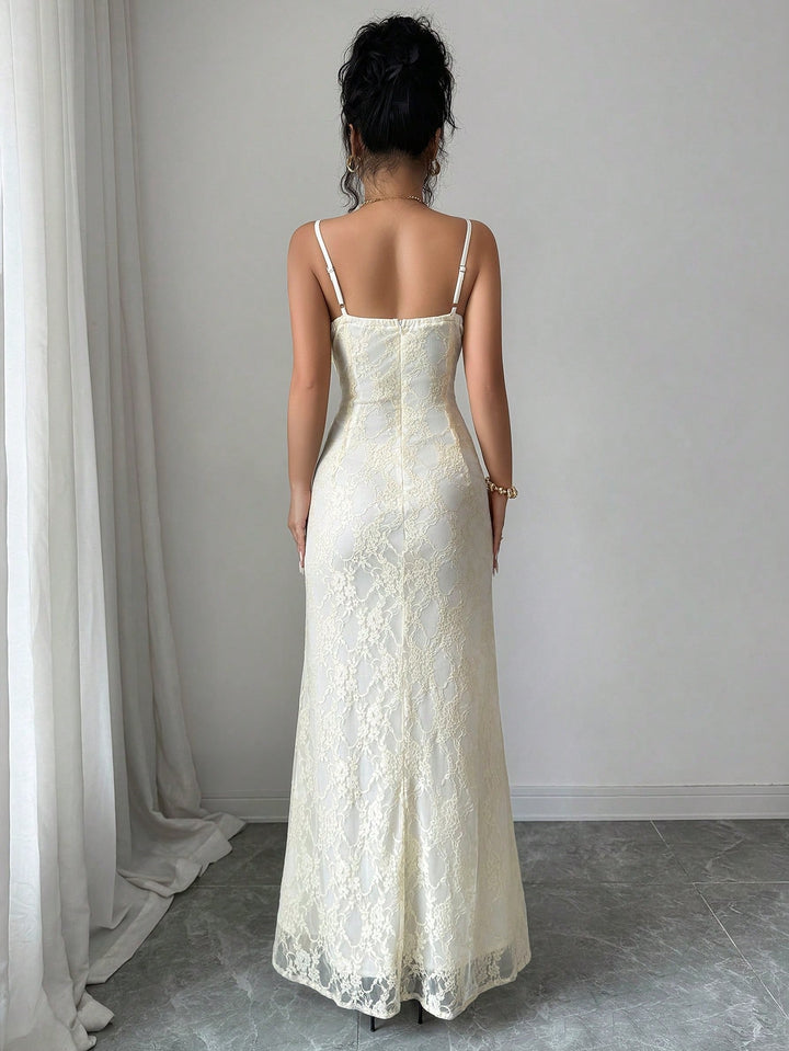 Rochie maxi SHEIN, bej