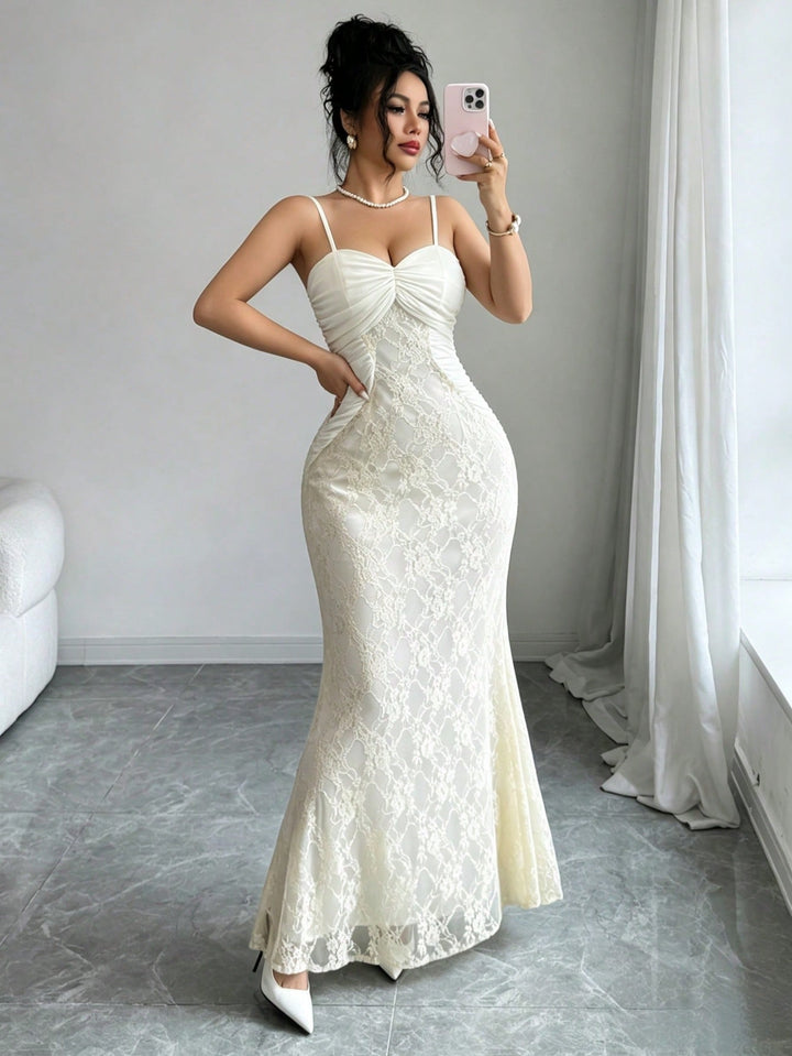 Rochie maxi SHEIN, bej