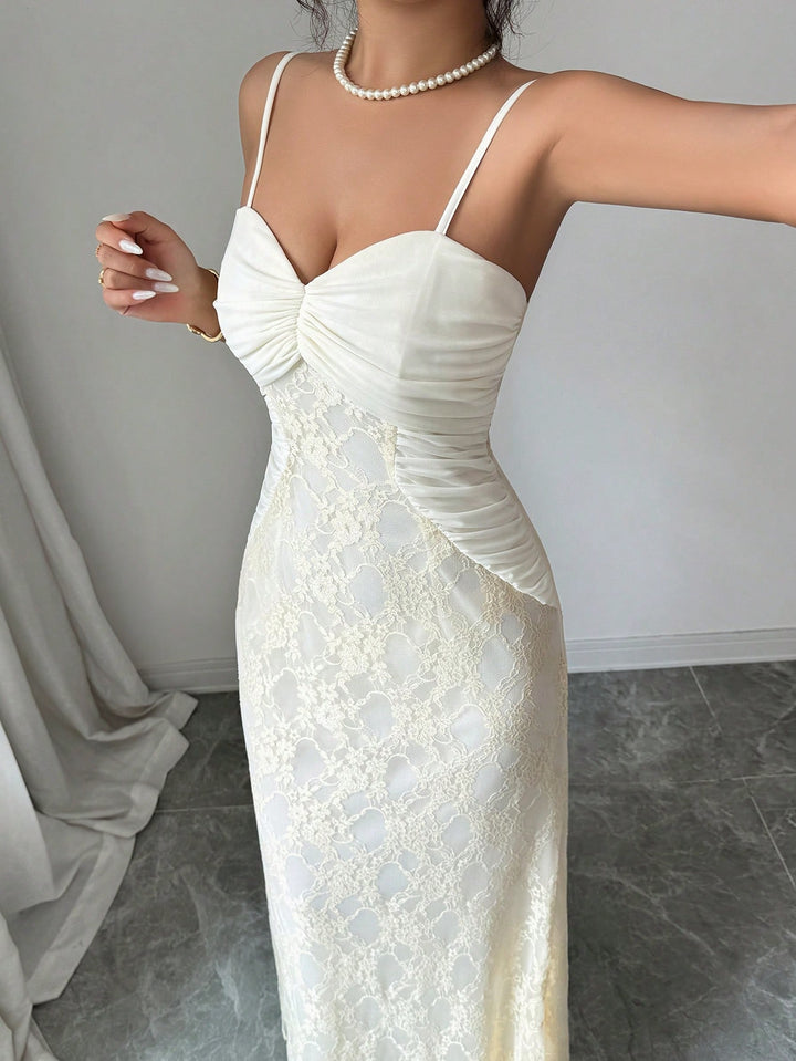 Rochie maxi SHEIN, bej