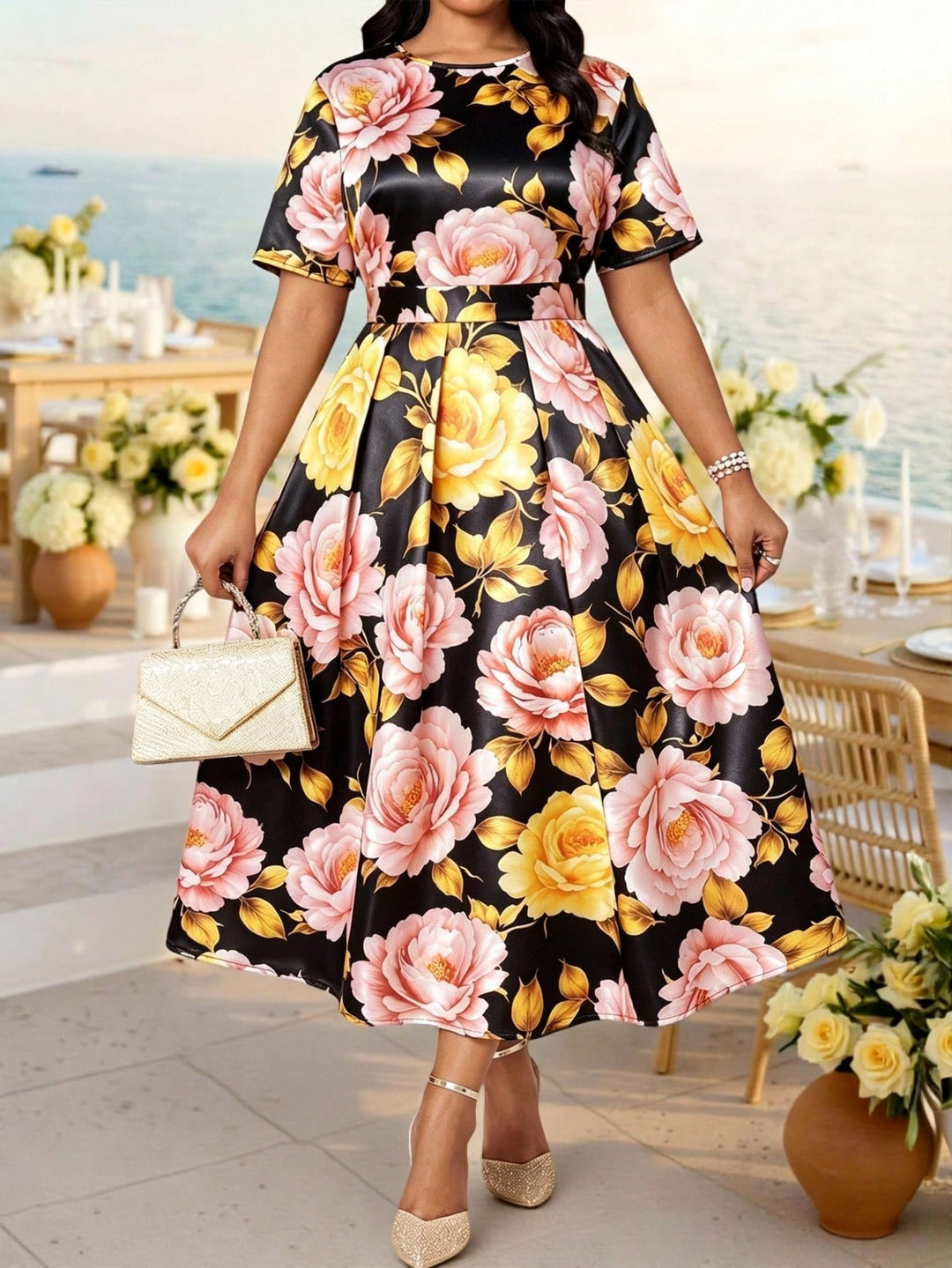 Rochie SHEIN, mix culori
