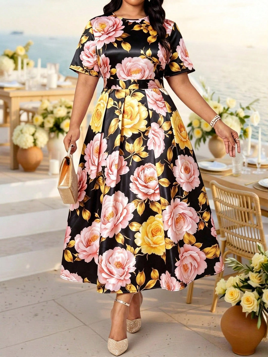 Rochie SHEIN, mix culori