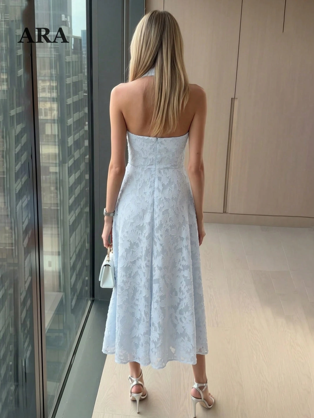 Rochie midi SHEIN, albastru