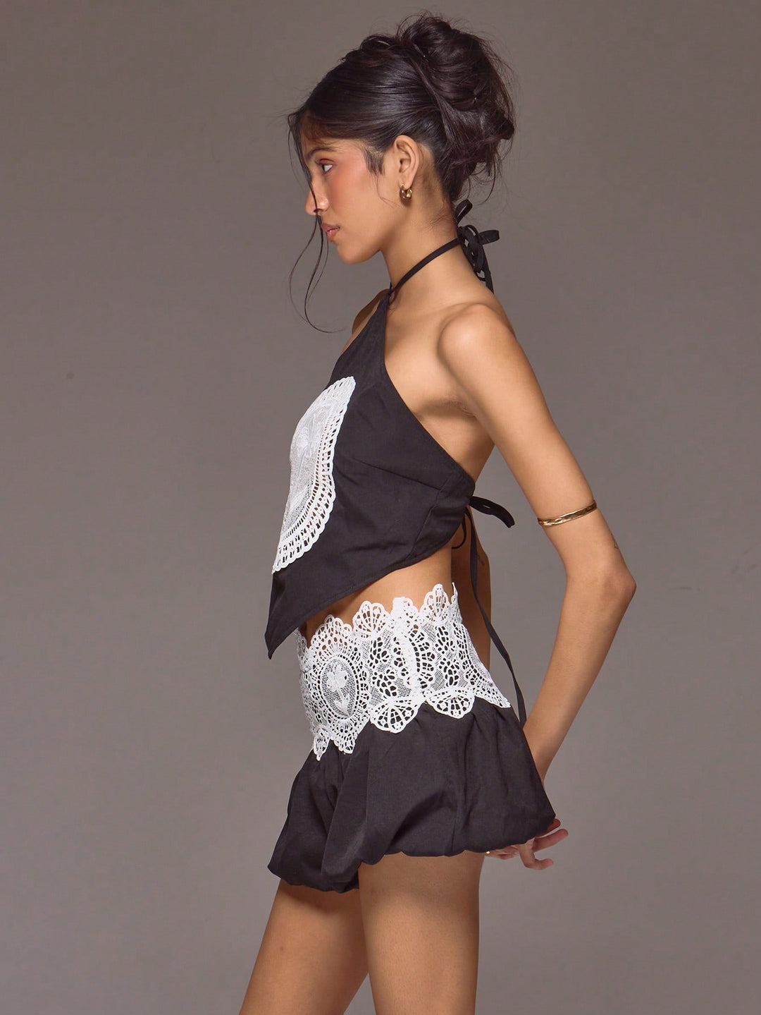 Top SHEIN, negru