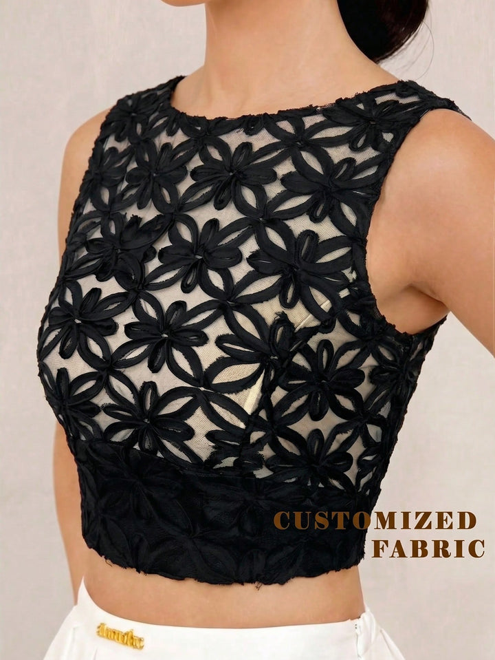 Top SHEIN, negru