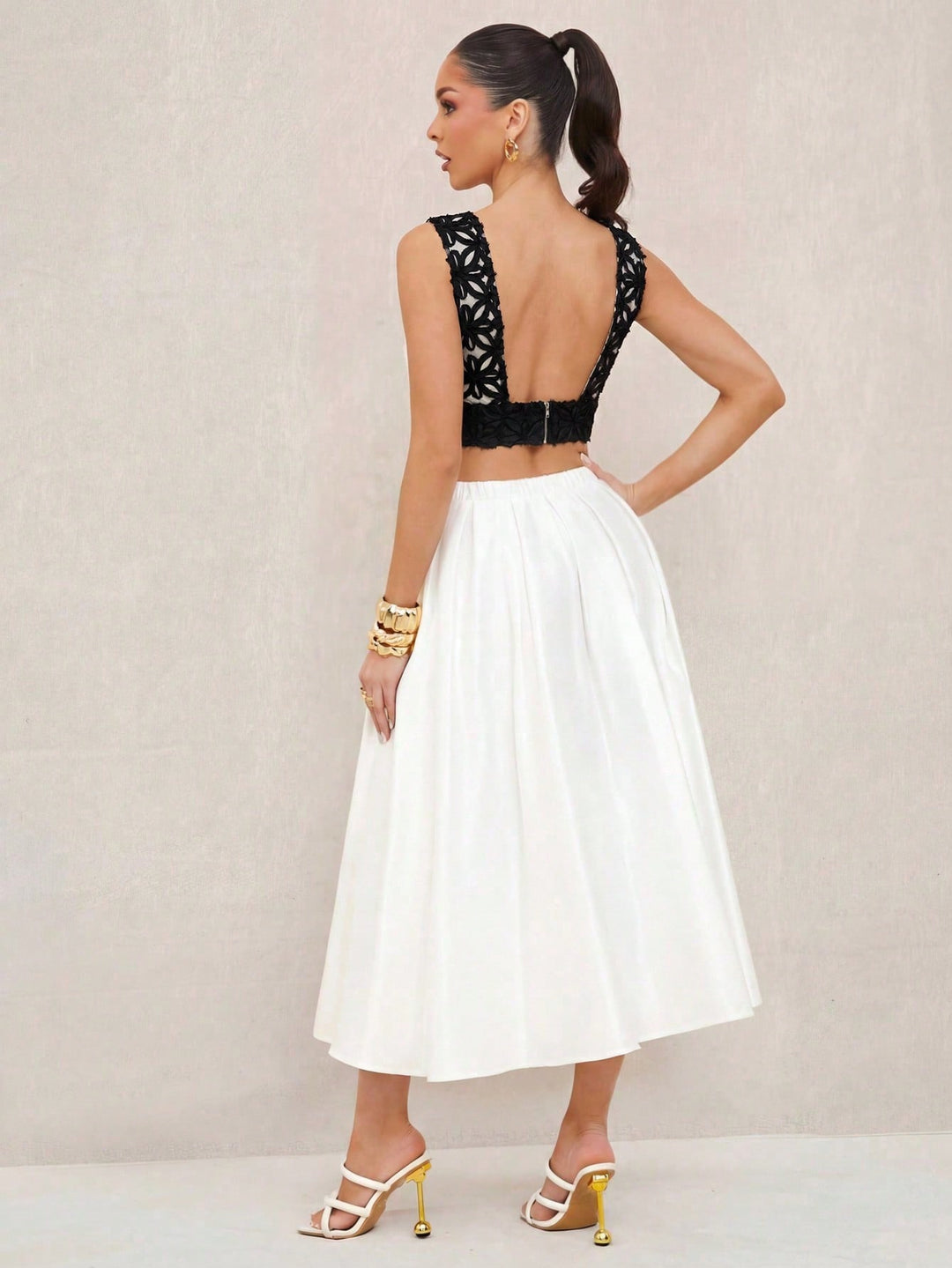 Top SHEIN, negru