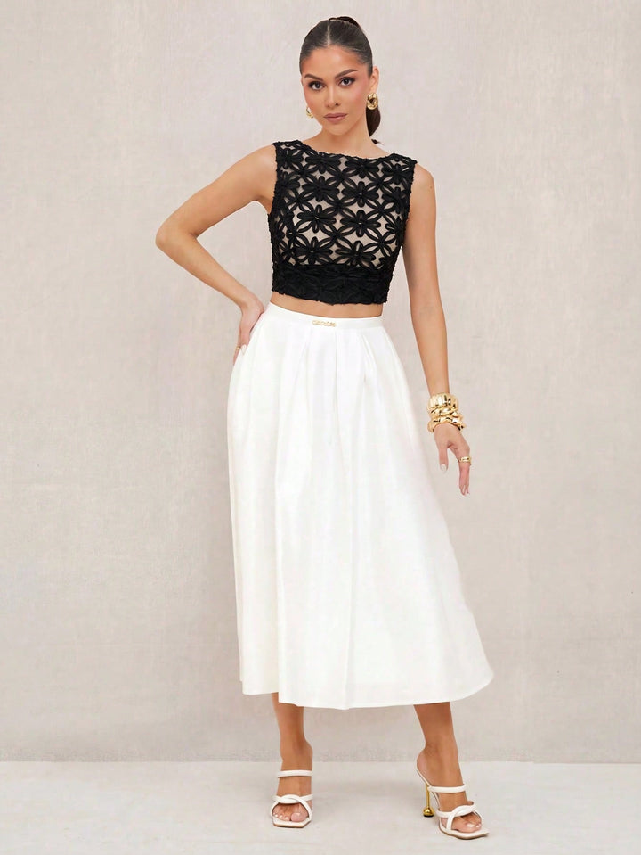 Top SHEIN, negru