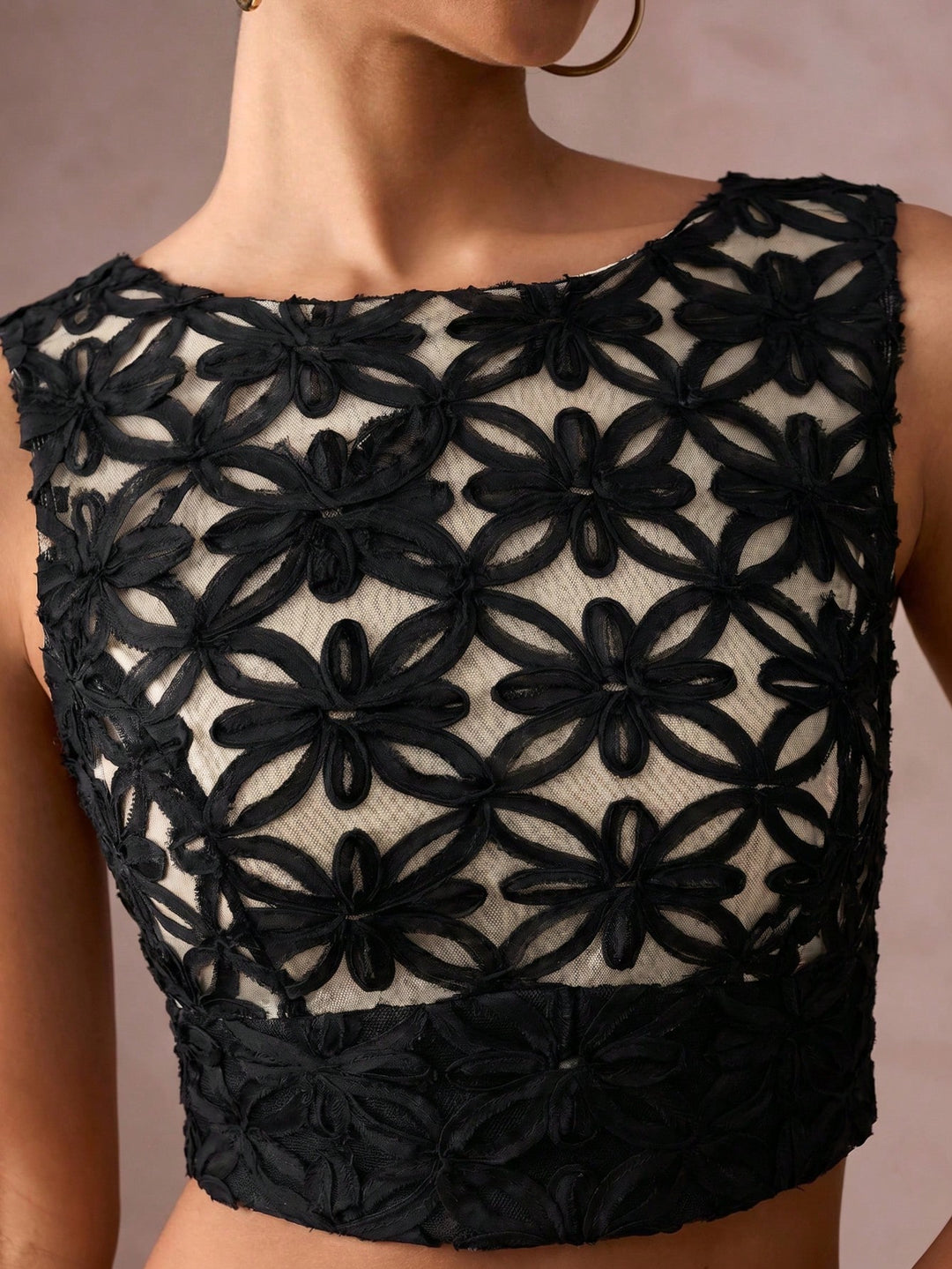 Top SHEIN, negru