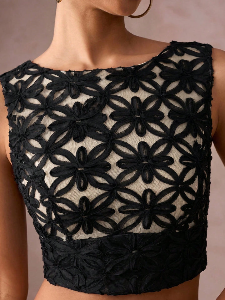 Top SHEIN, negru