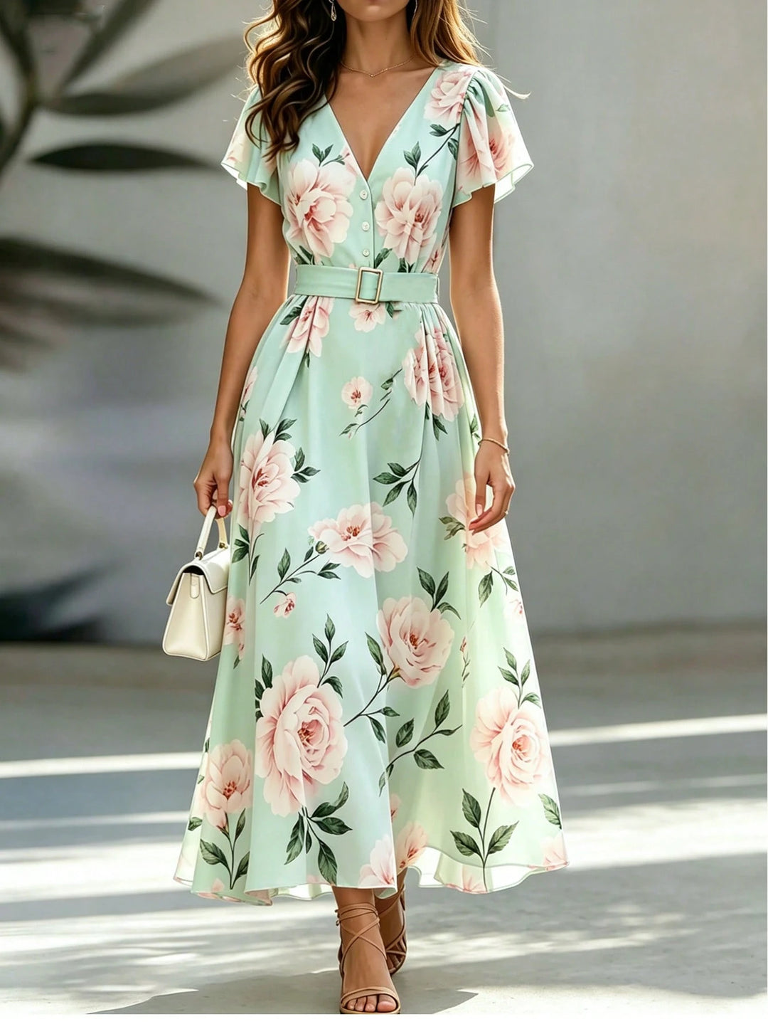Rochie maxi SHEIN, mix culori