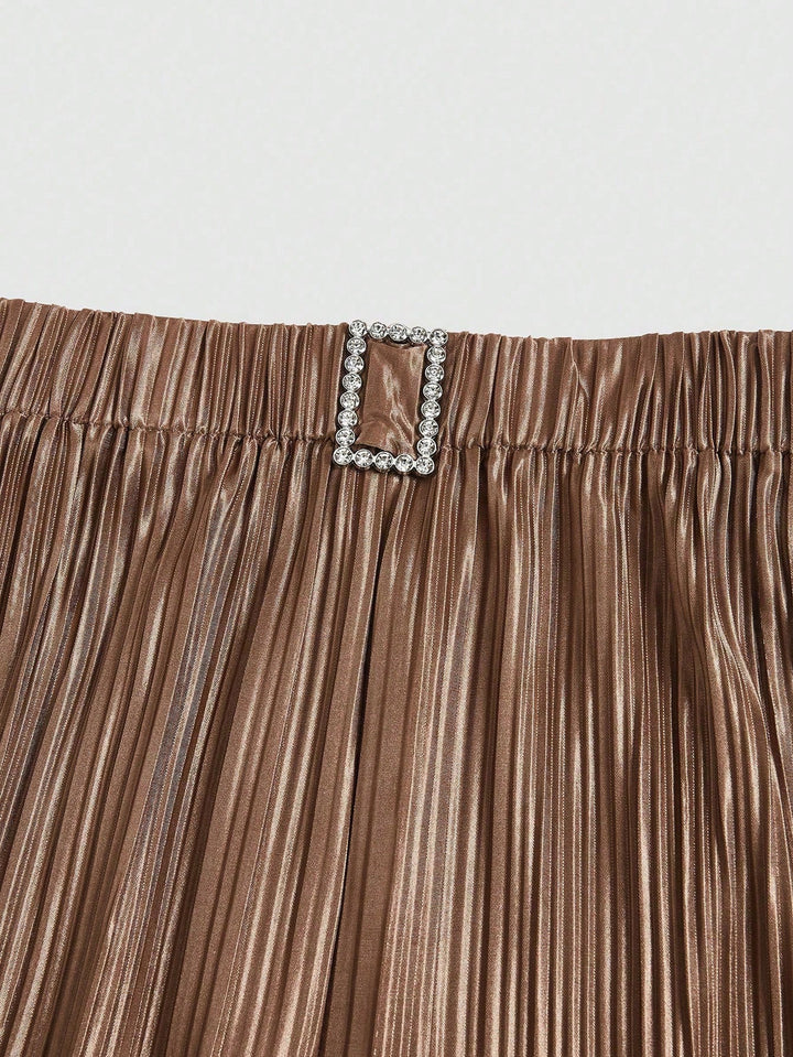 Pantaloni SHEIN, maro
