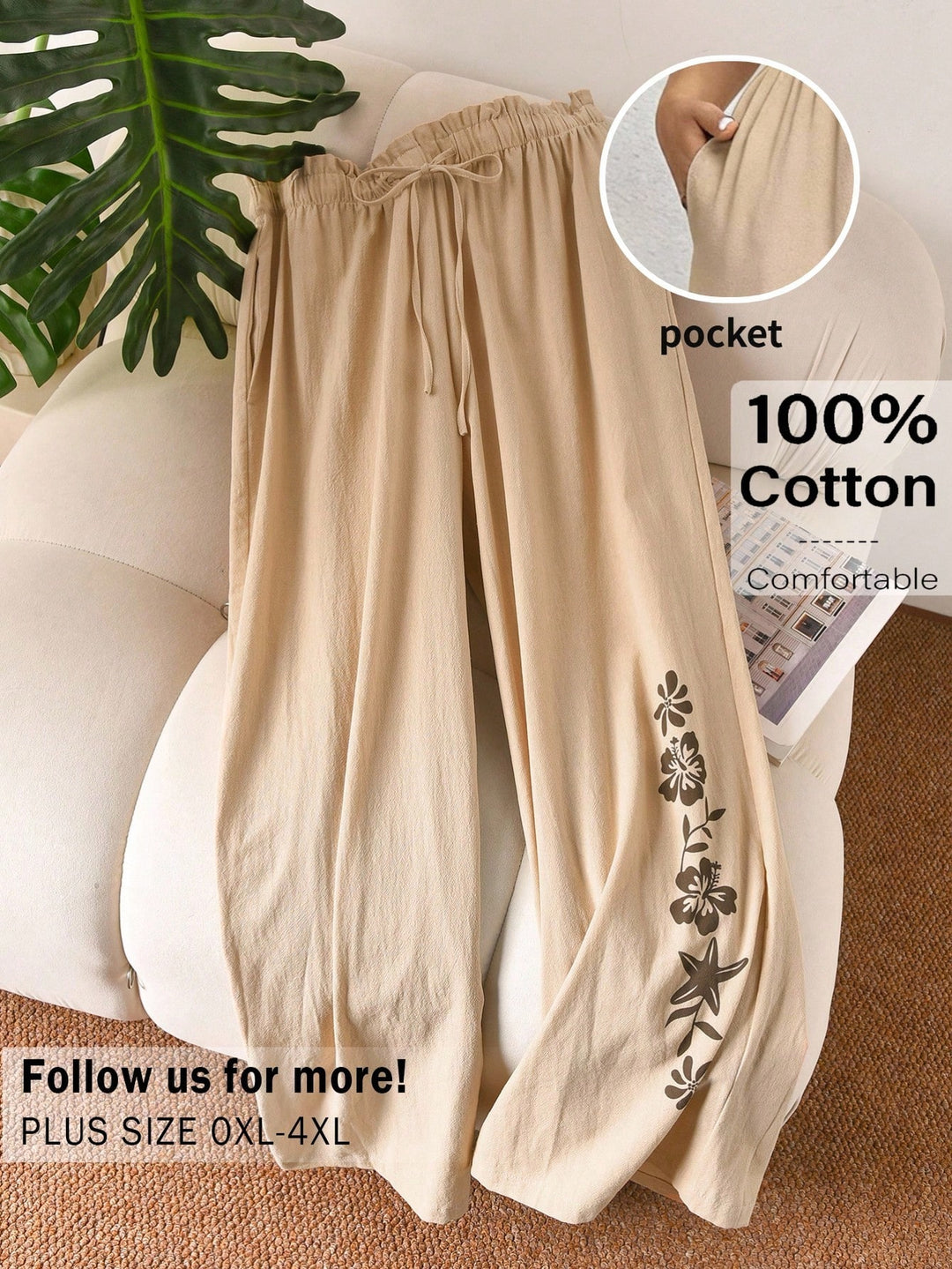 Pantaloni SHEIN, portocaliu