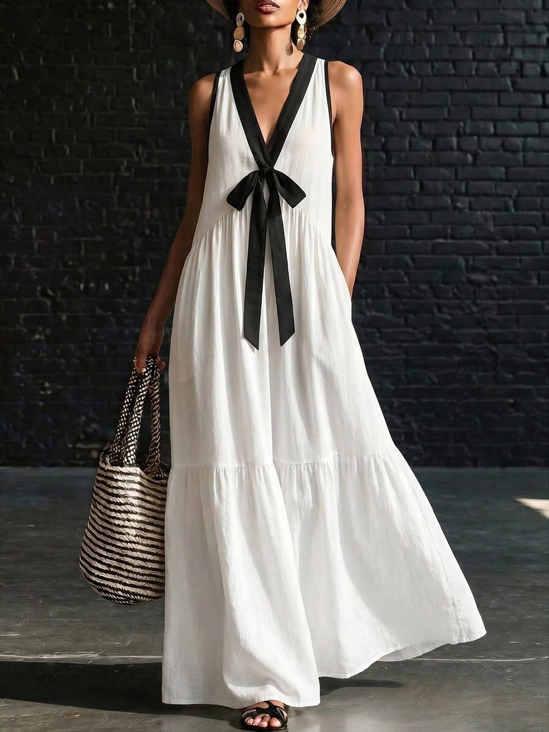 Rochie maxi SHEIN, alb
