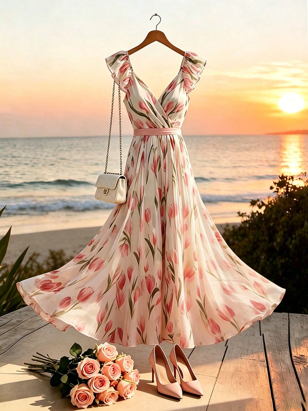 Rochie scurtă SHEIN, roz