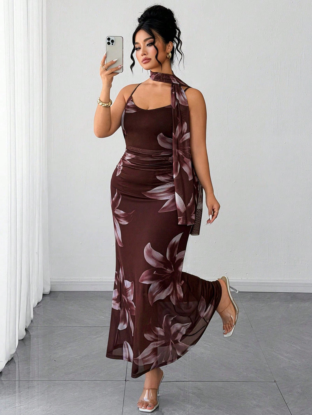 Rochie SHEIN, maro