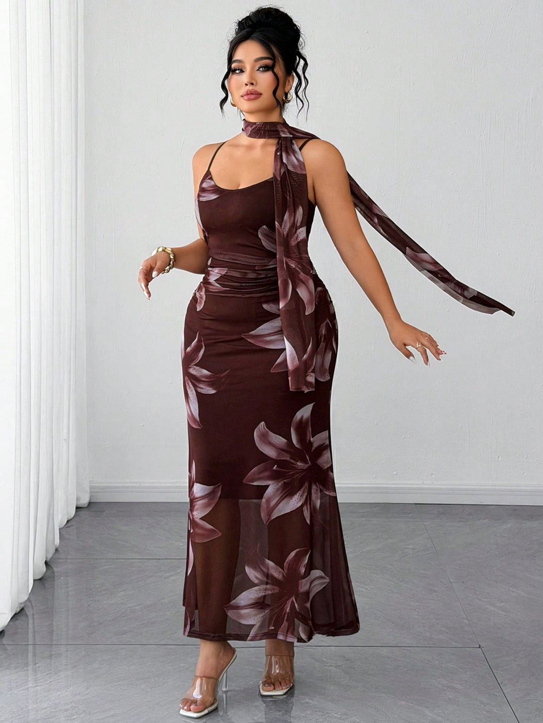 Rochie SHEIN, maro
