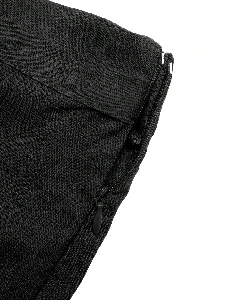 Pantaloni scurți SHEIN, negru