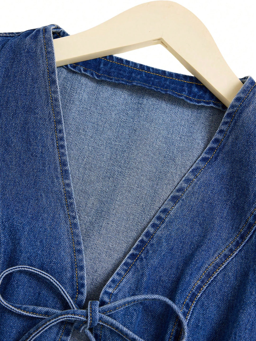 Vesta denim SHEIN, albastru