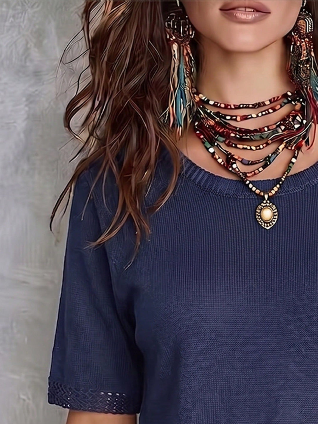 Tricou din tricot SHEIN