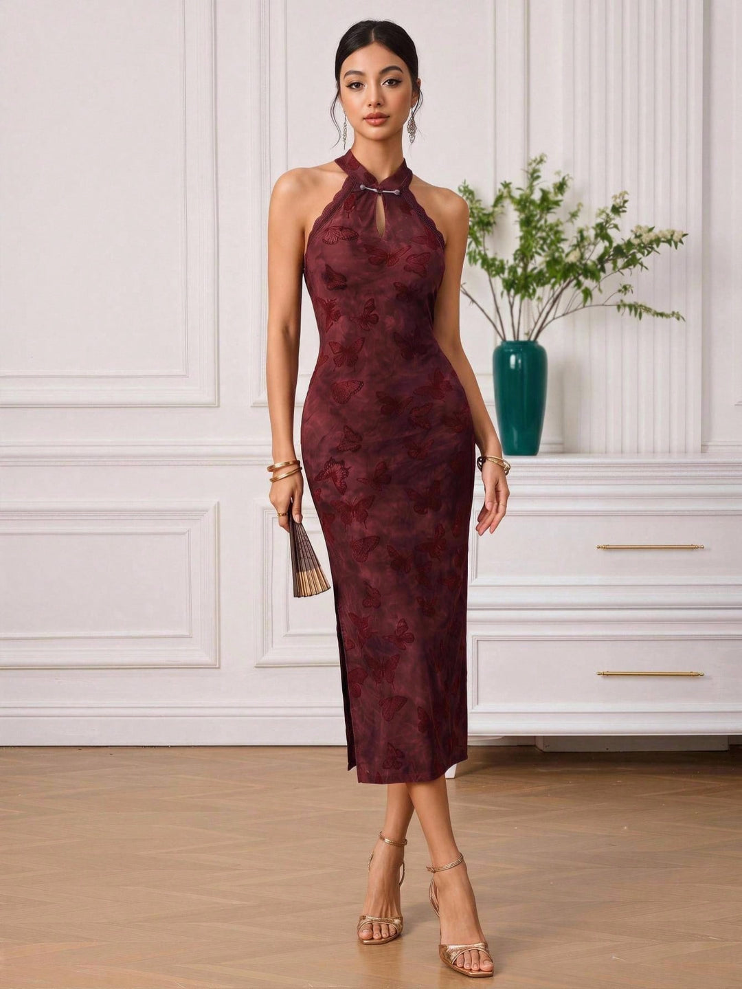 Rochie midi SHEIN, mix culori
