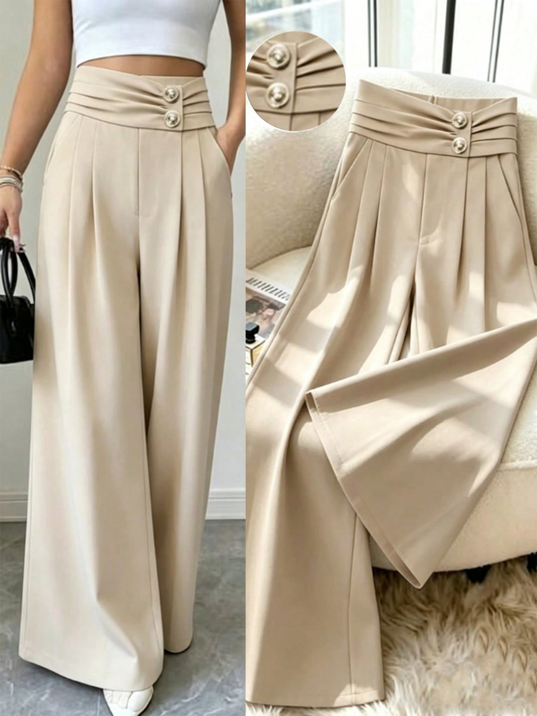 Pantaloni SHEIN, kaki