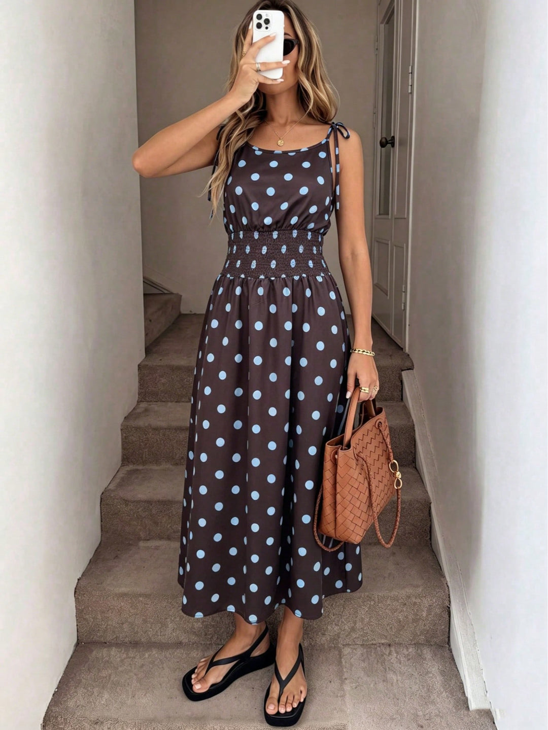 Rochie maxi SHEIN, maro