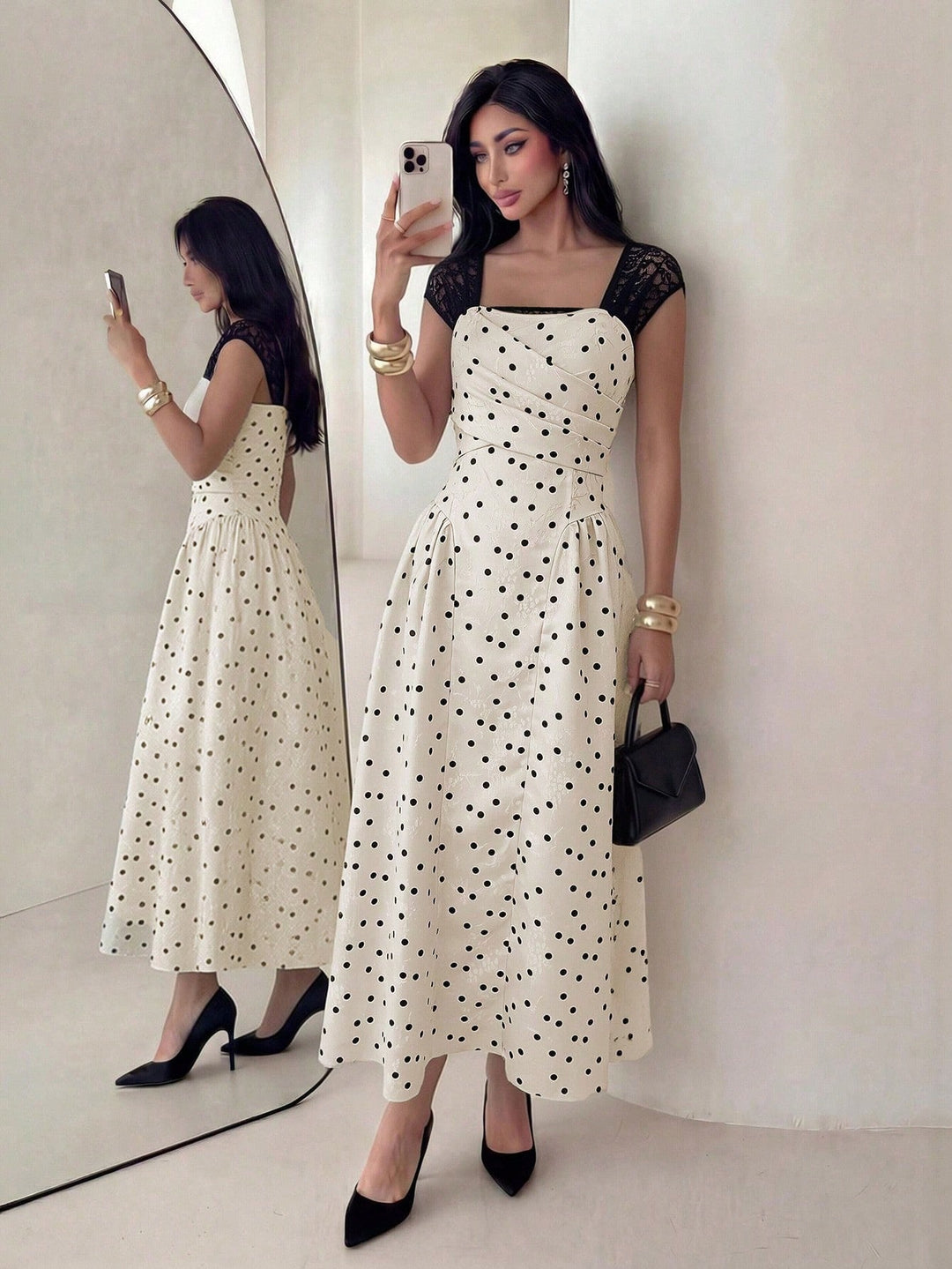 Rochie maxi SHEIN, bej