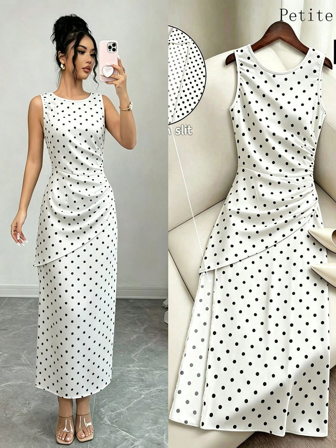 Rochie maxi SHEIN, alb