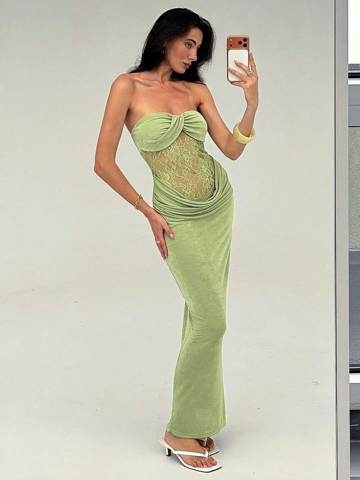 Rochie maxi SHEIN, verde